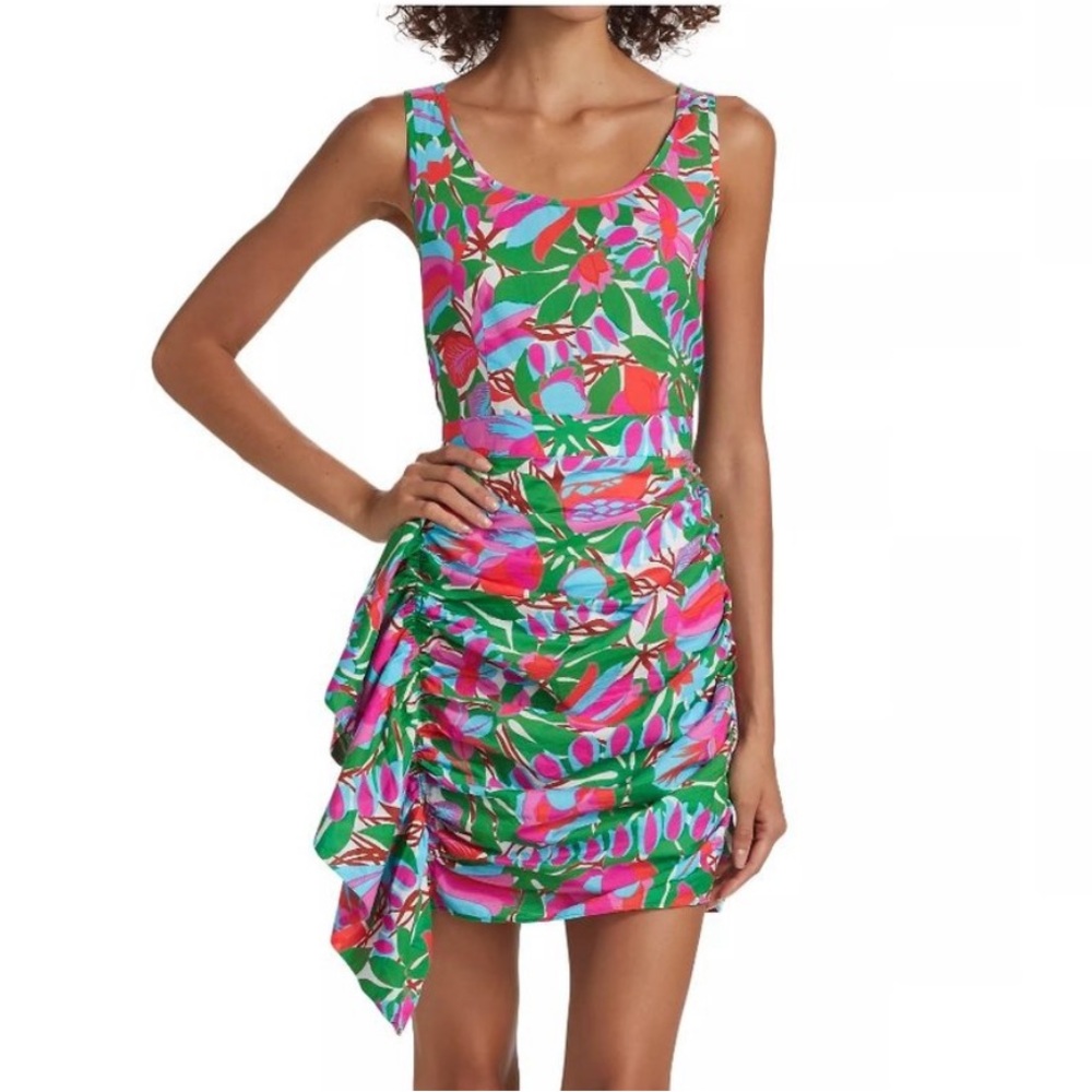 Rhode tilda sleeveless mini dress size 2 tropical print